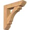 Ekena Millwork Merced Slat Smooth Bracket w/ Offset Brace, Western Red Cedar, 7 1/2"W x 32"D x 32"H BKT0806X32X32MRC06SWR - alternate 1